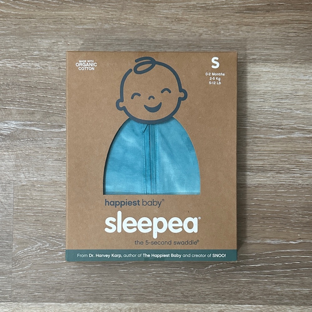 BNIB Happiest Baby Sleepea Swaddle - Teal